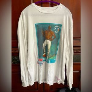 Mitchell & Ness Larry Johnson Charlotte Hornets Draft Day Long Sleeve